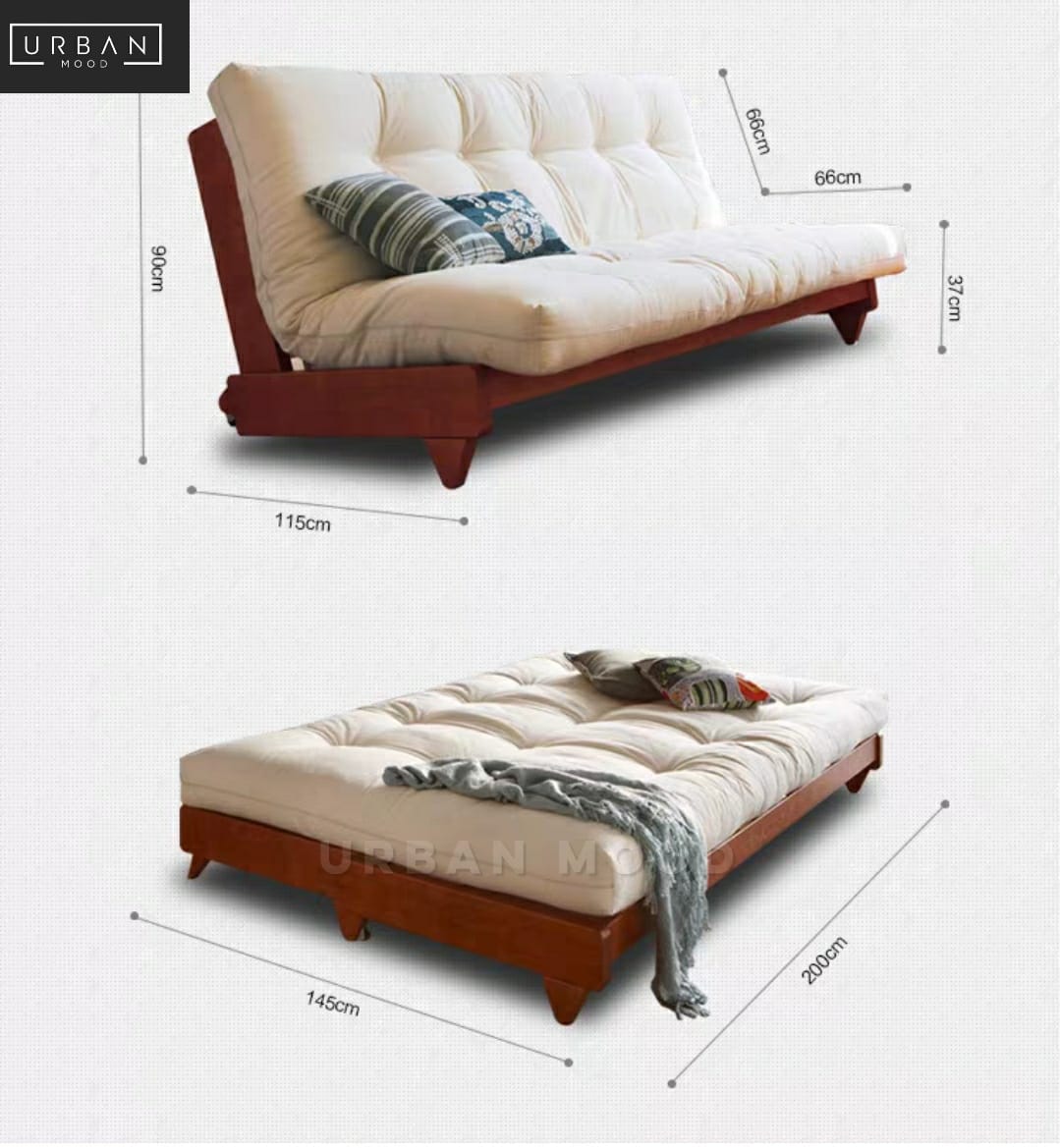 IKA Japanese Fabric Sofa Bed