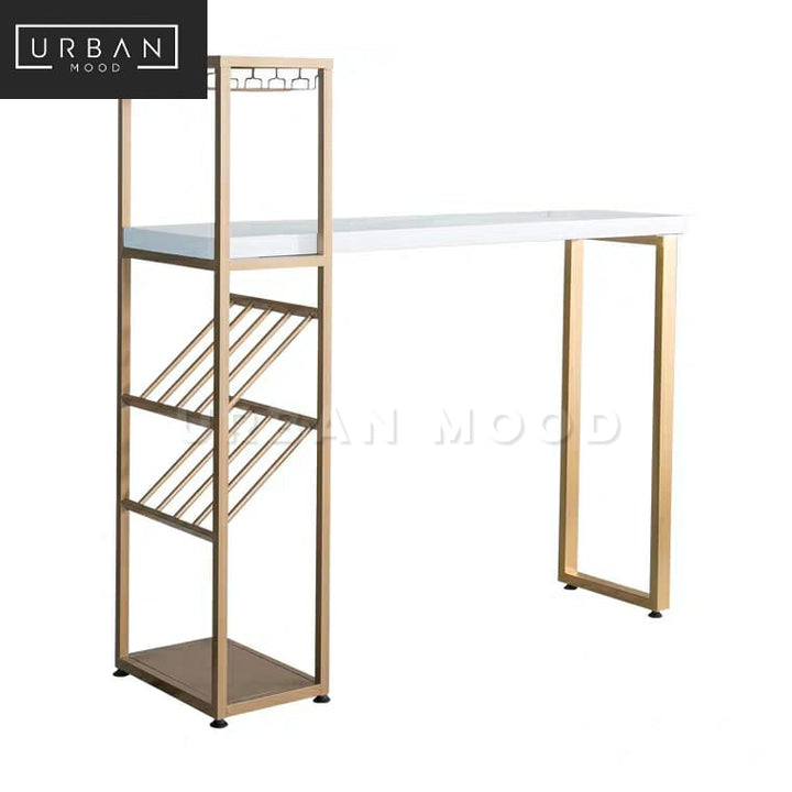 LIVEN Modern Bar Table Wine Rack