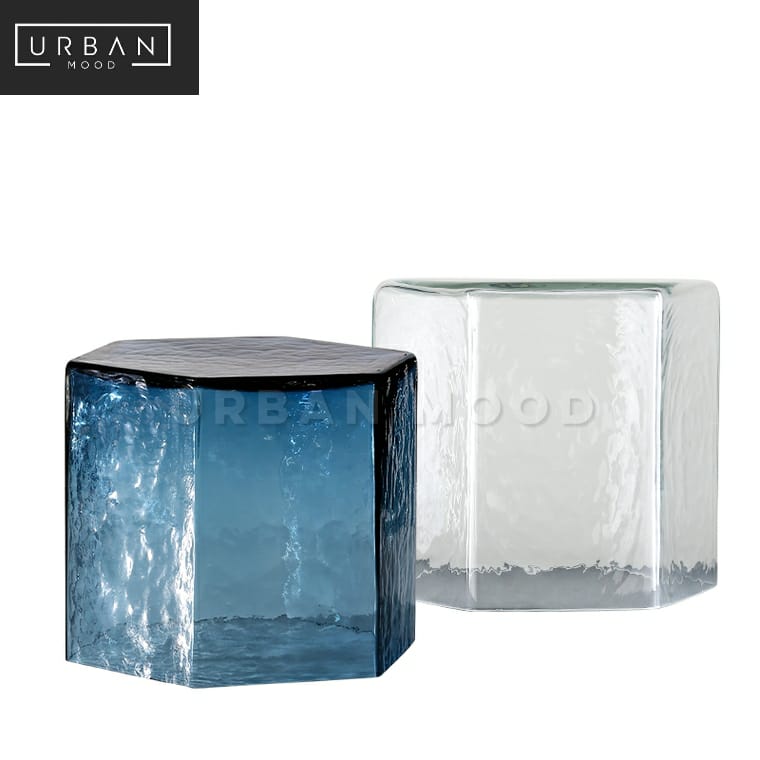 ICICLE Frosted Glass Side Table