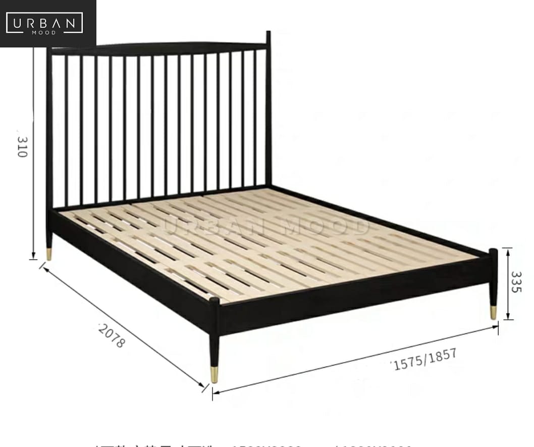 HYDRA Victorian Solid Wood Bedframe