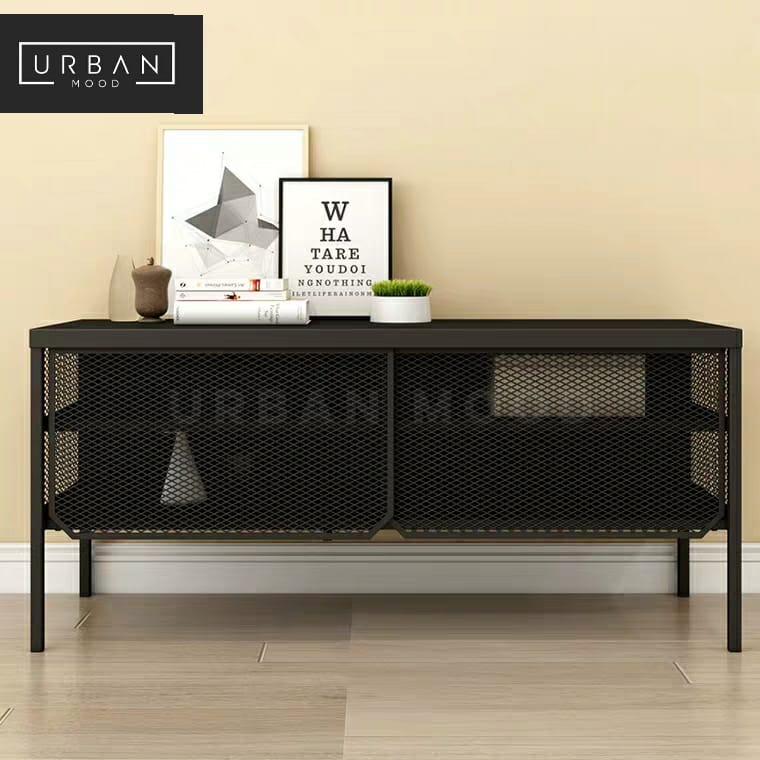 ROBLES Industrial Mesh TV Cabinet