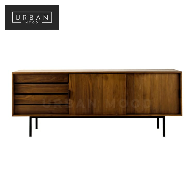 DAMIEN Rustic Solid Wood TV Console