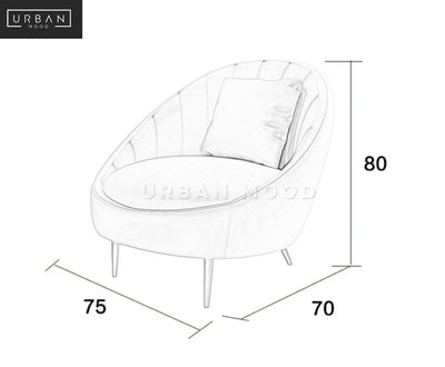 CABELLE Modern Velvet Armchair