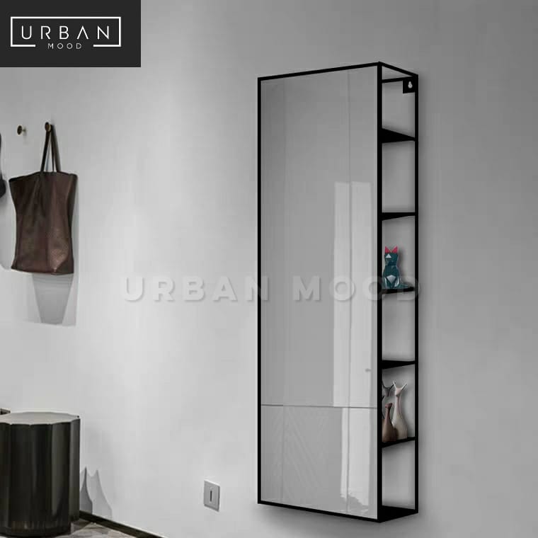 MALONE Modern Wall Mirror Shelf