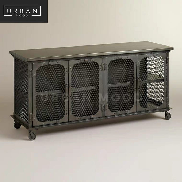 COBEN Modern Industrial Metal Sideboard