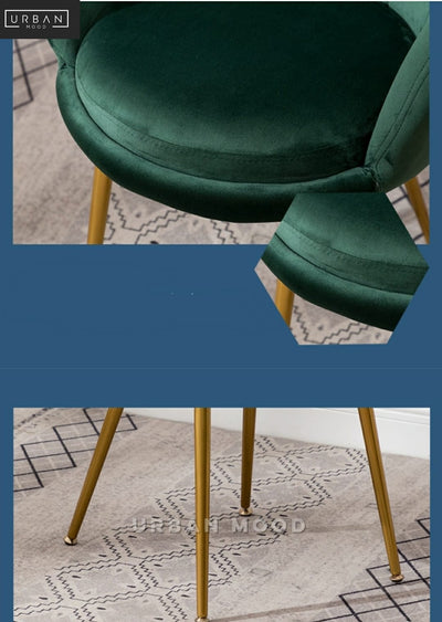 LOTUS Modern Velvet Petal Chair