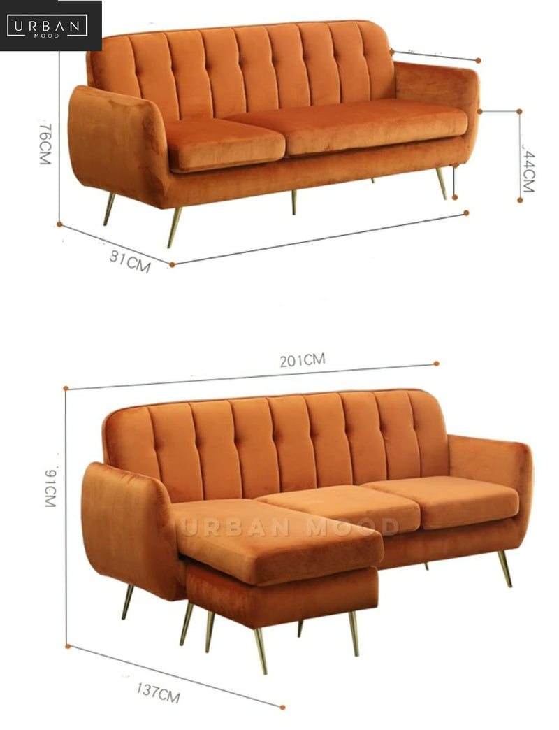 LOVEN Modern Velvet Sofa – Urban Mood