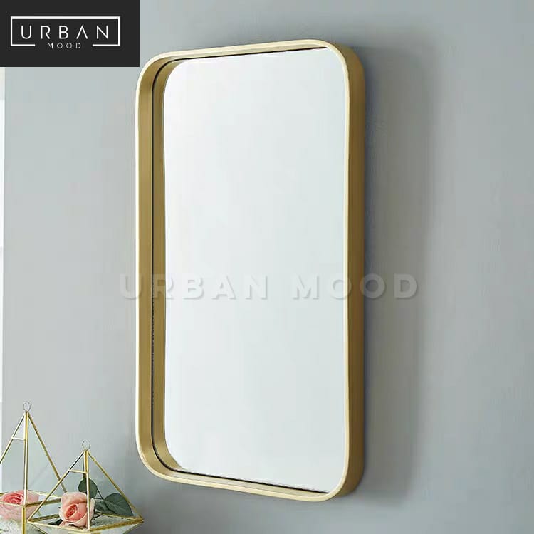 ALASTAIR Modern Stainless Steel Wall Mirror