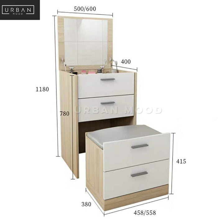 ENZO Modern Vanity Table Set