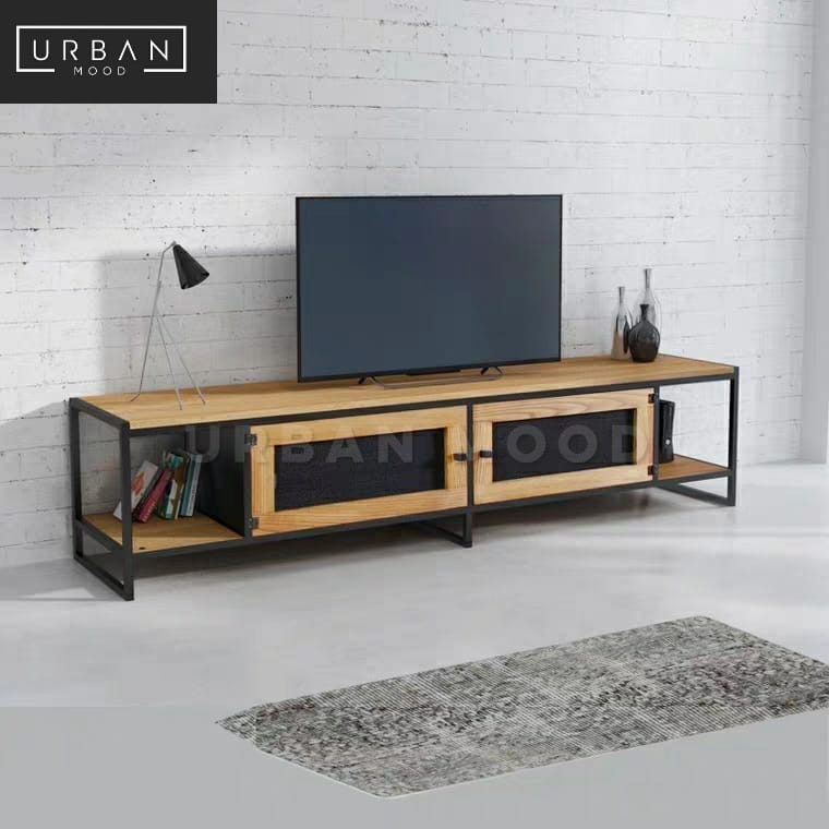 LAPEL Rustic Solid Wood TV Console