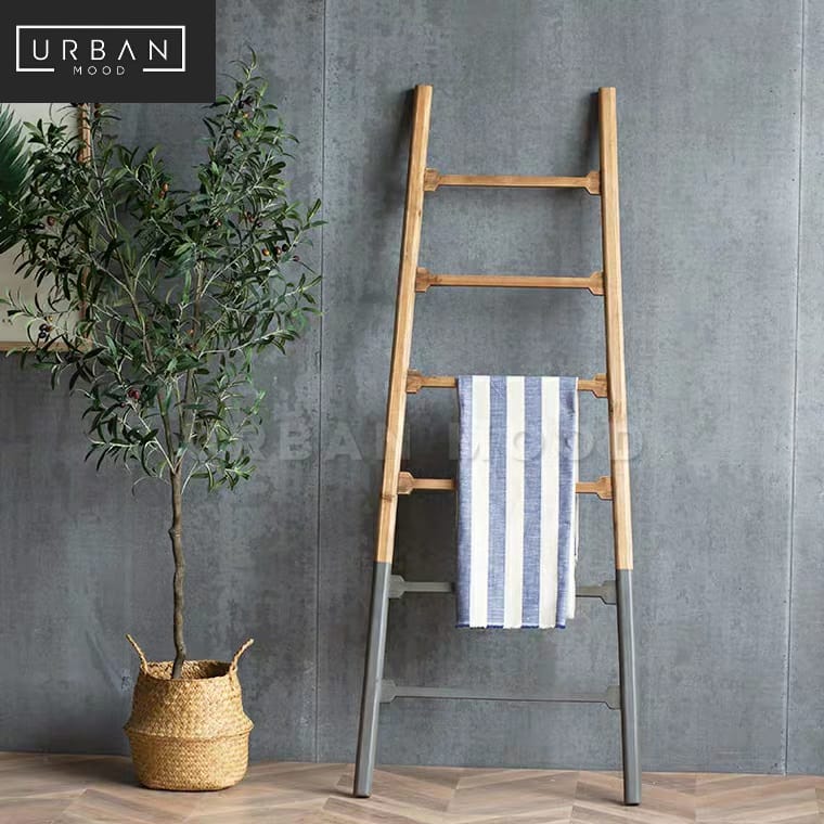 BRYCE Rustic Cedar Wood Ladder Rack – Urban Mood