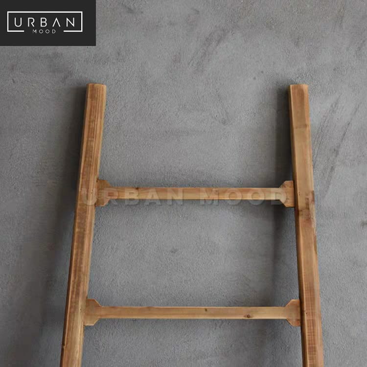 BRYCE Rustic Cedar Wood Ladder Rack – Urban Mood