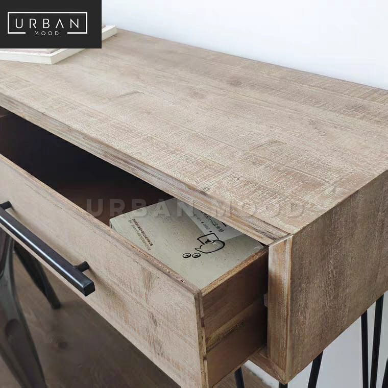 MURRAY Industrial Solid Wood Study Table