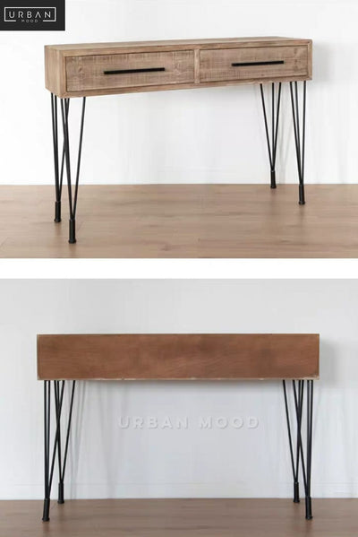 MURRAY Industrial Solid Wood Study Table