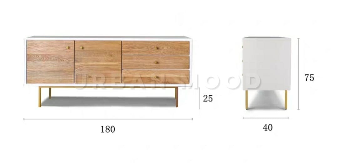 EIGHTH Scandinavian Solid Wood Sideboard