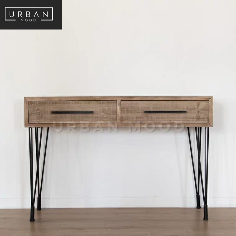 MURRAY Industrial Solid Wood Study Table