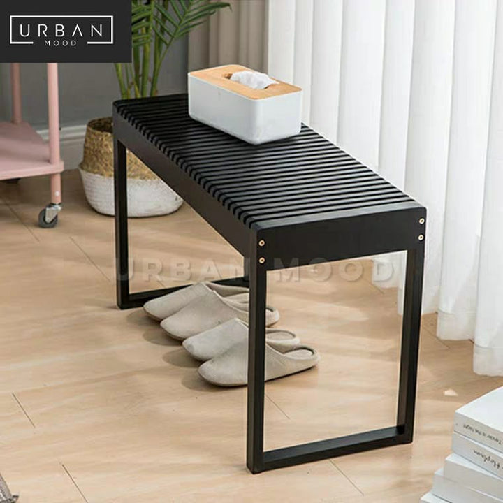 ISAIAH Modern Entryway Storage Bench