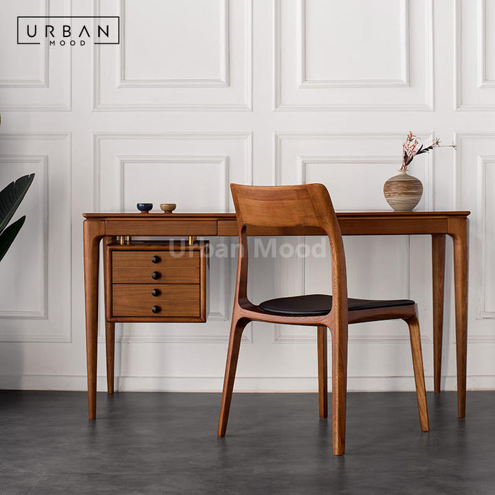 Premium | CONSERVE Solid Wood Study Table and Chair