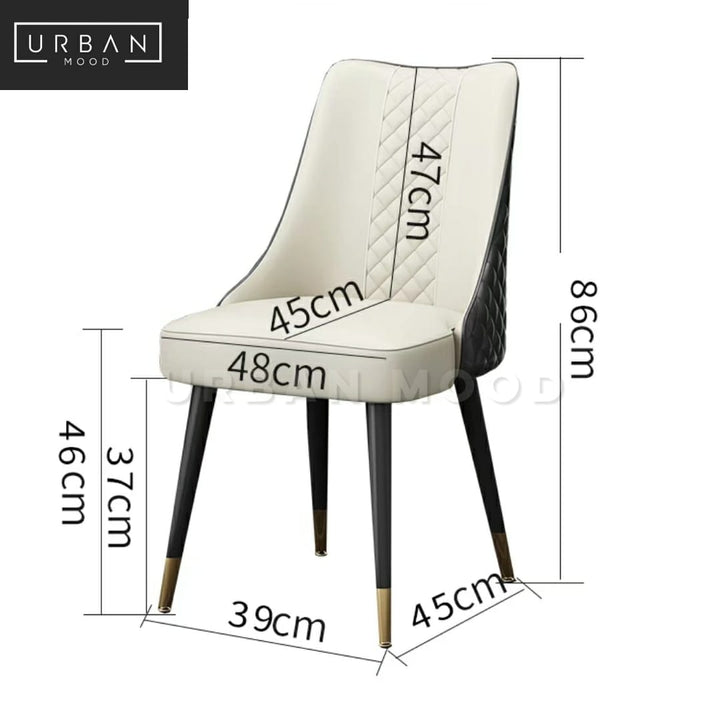 ISLE Modern Faux Leather Dining Chair