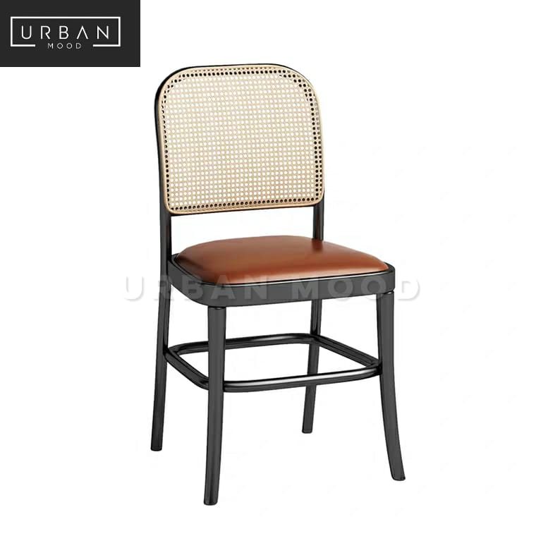 JARETH Vintage Rattan Dining Chair