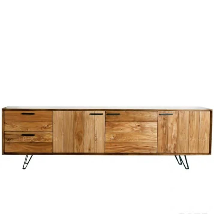 JAVIER Industrial Solid Wood TV Console