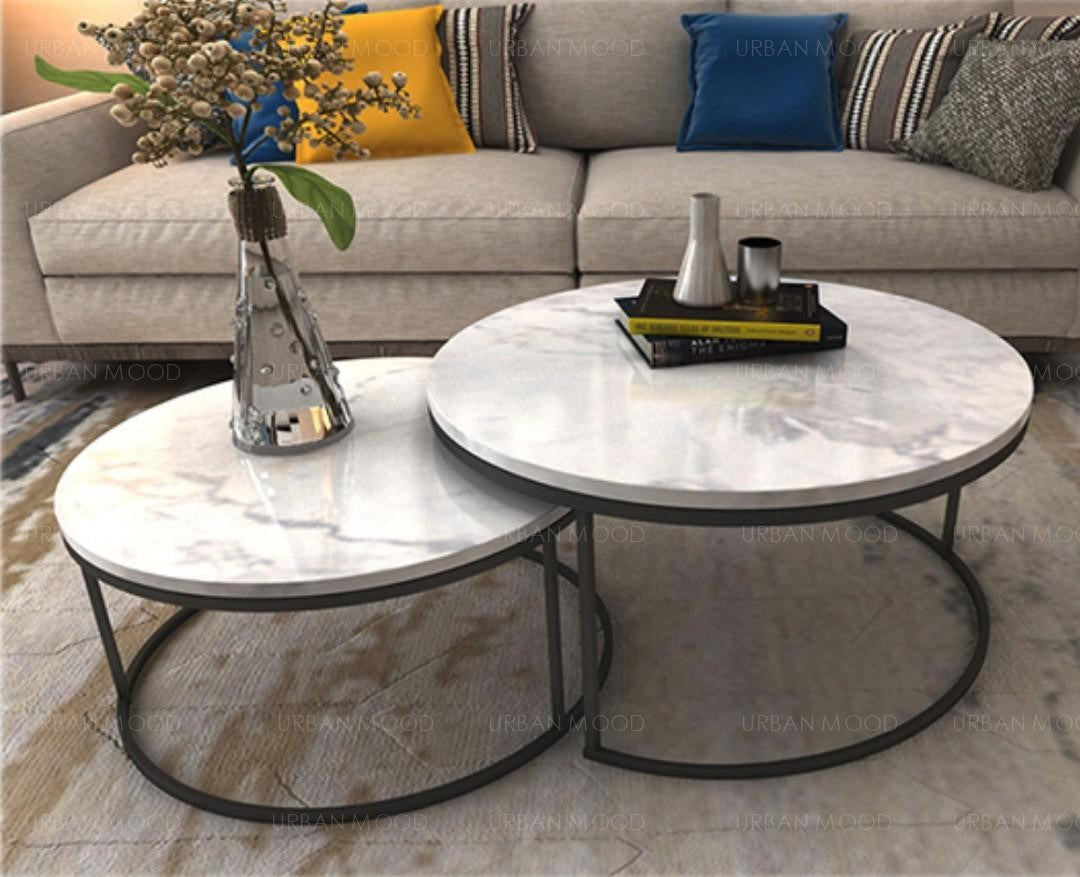 JAY Modern Marble Round Coffee Table