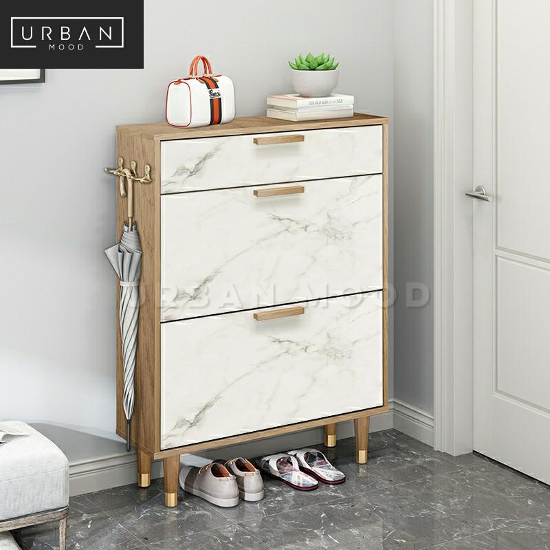 JERSEY Modern Ultra Slim Shoe Cabinet