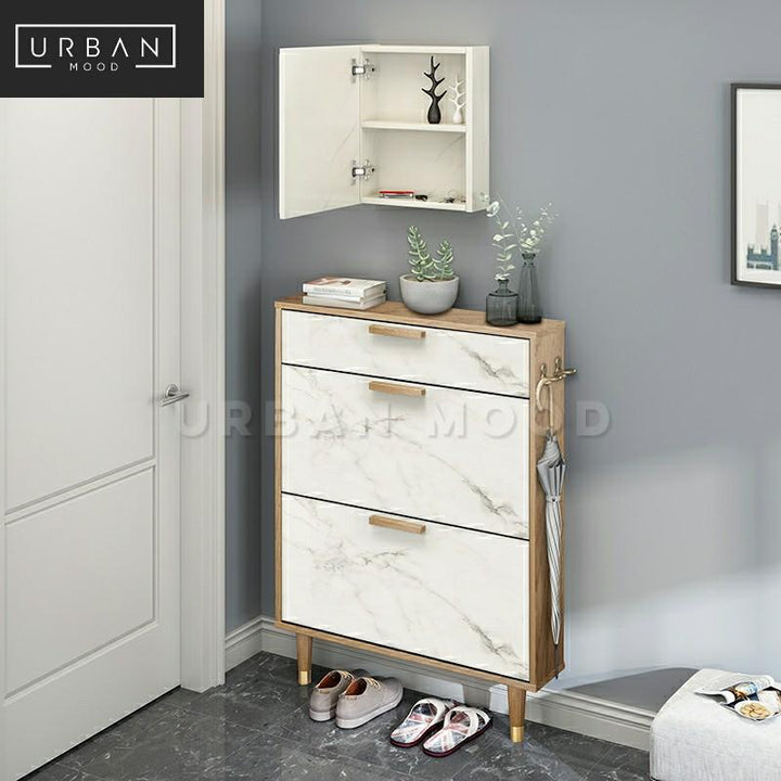 JERSEY Modern Ultra Slim Shoe Cabinet