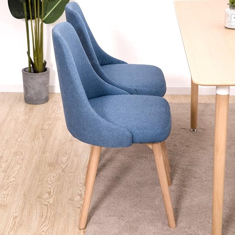 JIN Minimalist Japanese Fabric Dining Office Chair