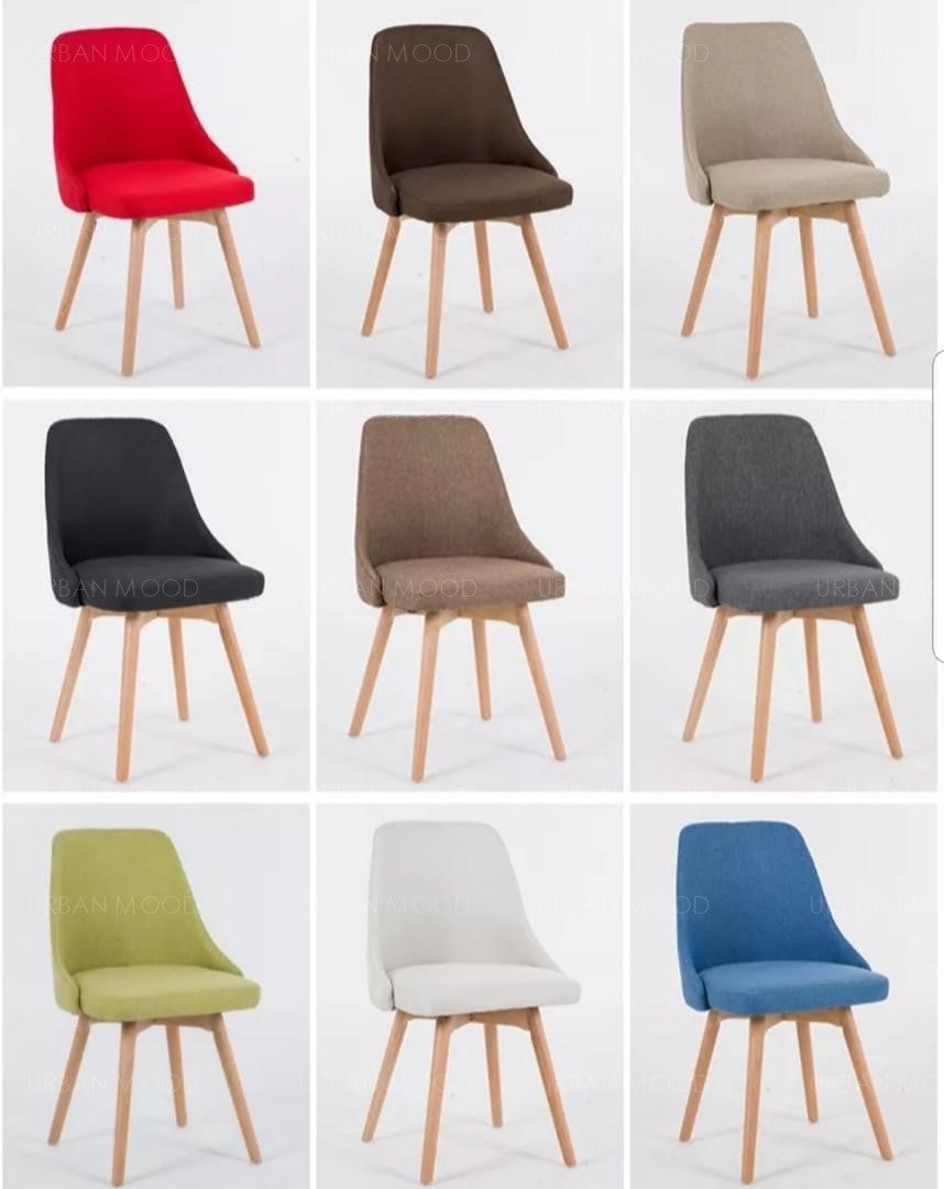 JIN Minimalist Japanese Fabric Dining Office Chair