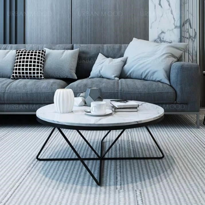 JOHAN Marble Wireframe Coffee Table