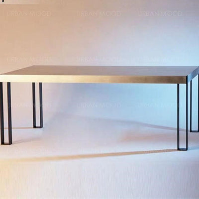 KERYN Modern Industrial Solid Wood Table