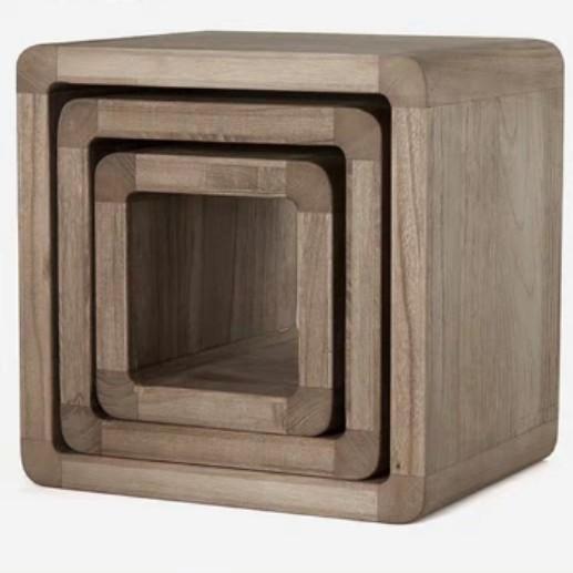 KUBOS Solid Kiri Wood Cube Shelving Units