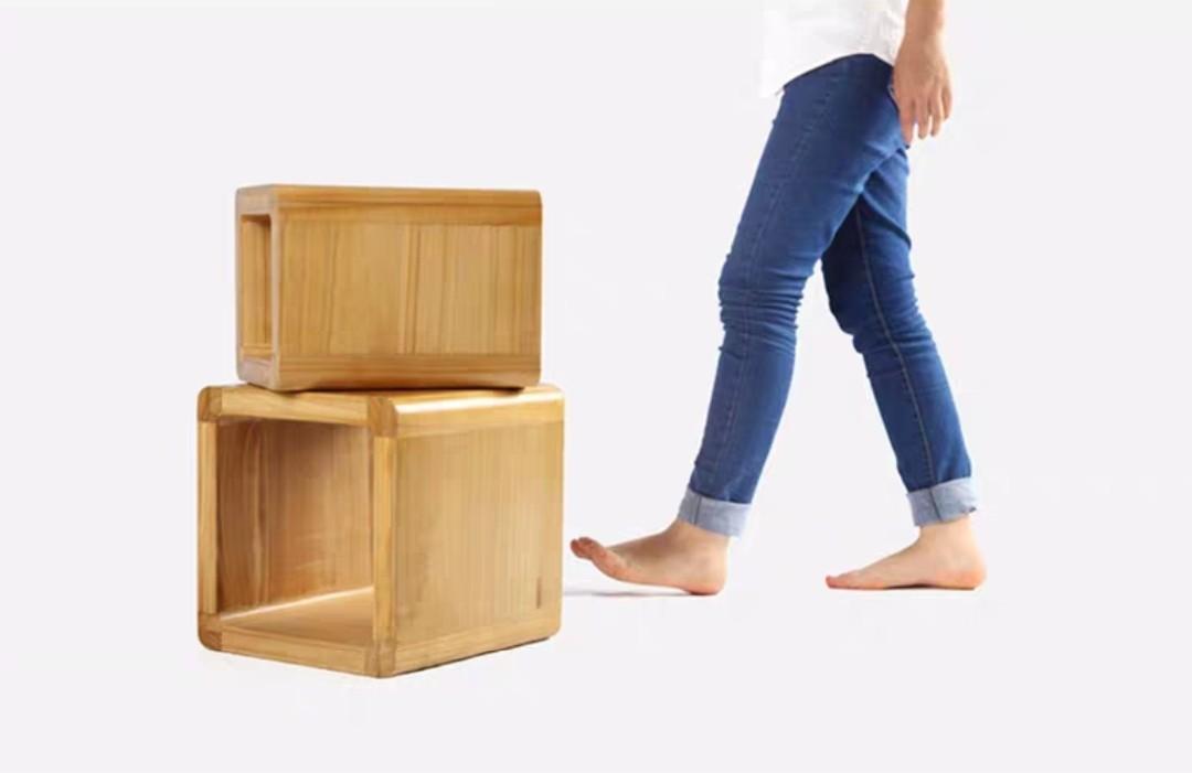 KUBOS Solid Kiri Wood Cube Shelving Units