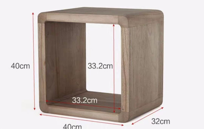 KUBOS Solid Kiri Wood Cube Shelving Units
