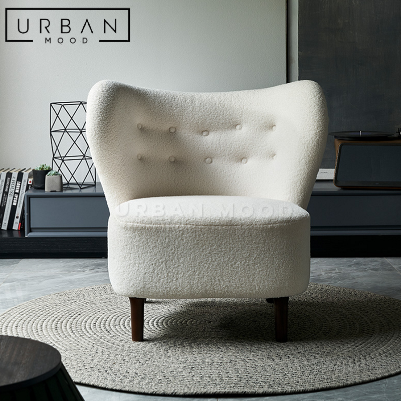 KOMI Modern Boucle Armchair