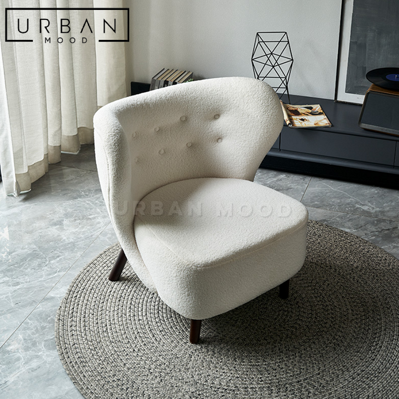 KOMI Modern Boucle Armchair