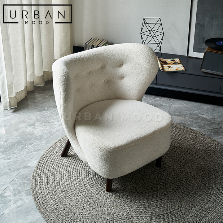 KOMI Modern Boucle Armchair