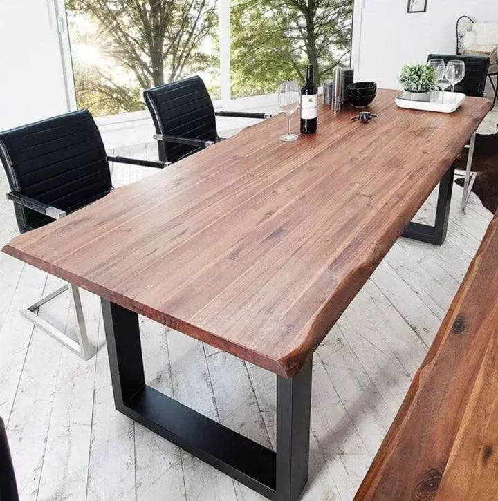 KYLE Modern Industrial Solid Wood Table