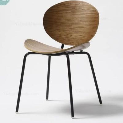 LALAGE Wood Clad Designer Dining Chair
