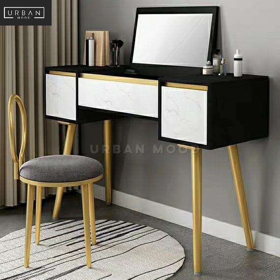 LORNA Modern Flip Top Vanity Table