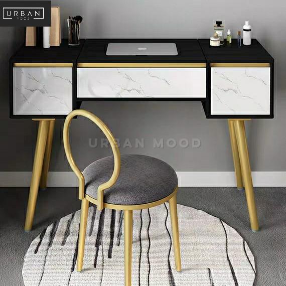 LORNA Modern Flip Top Vanity Table