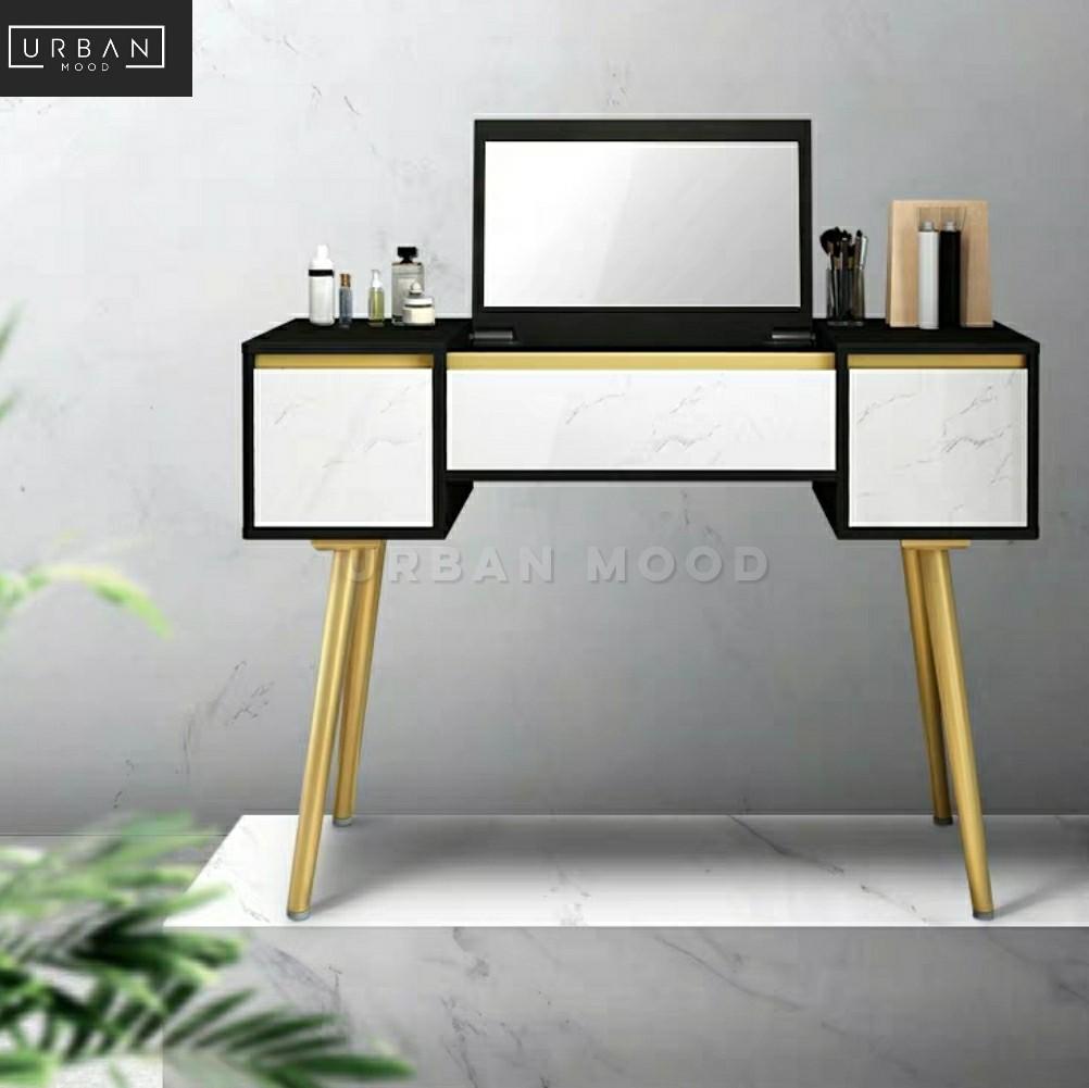 LORNA Modern Flip Top Vanity Table