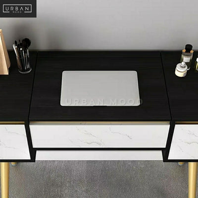 LORNA Modern Flip Top Vanity Table