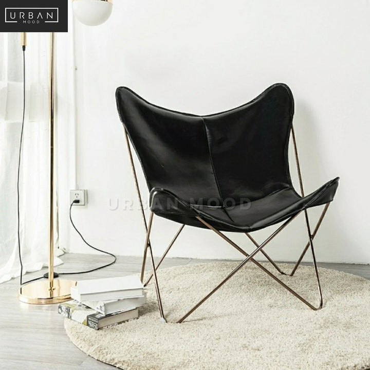 LYCAN Modern Leather Lounge Chair