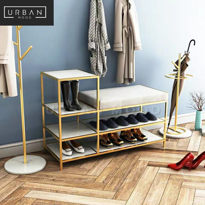 LANCE Modern Entryway Shoe Rack Bench