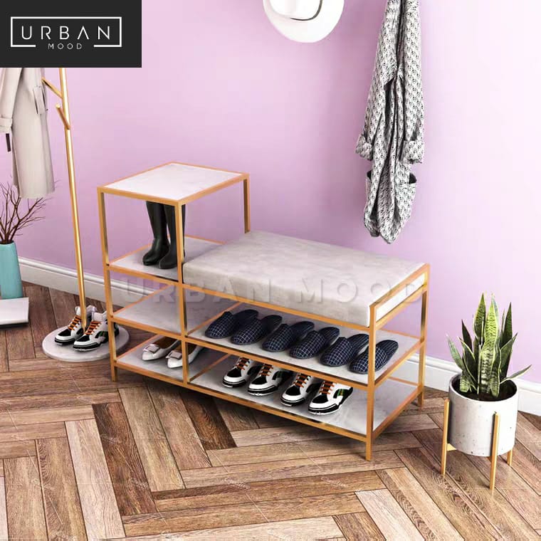 LANCE Modern Entryway Shoe Rack Bench