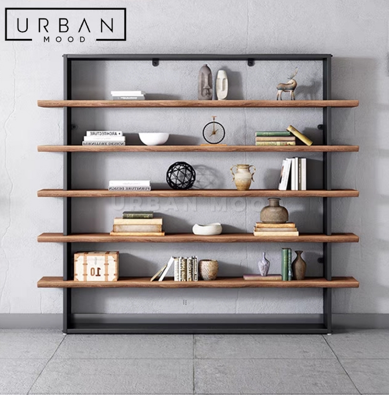 LANDON Industrial Solid Wood Shelf