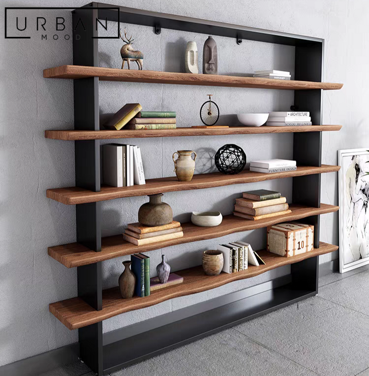 LANDON Industrial Solid Wood Shelf