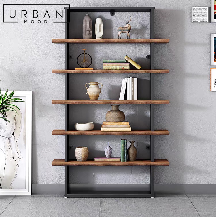 LANDON Industrial Solid Wood Shelf